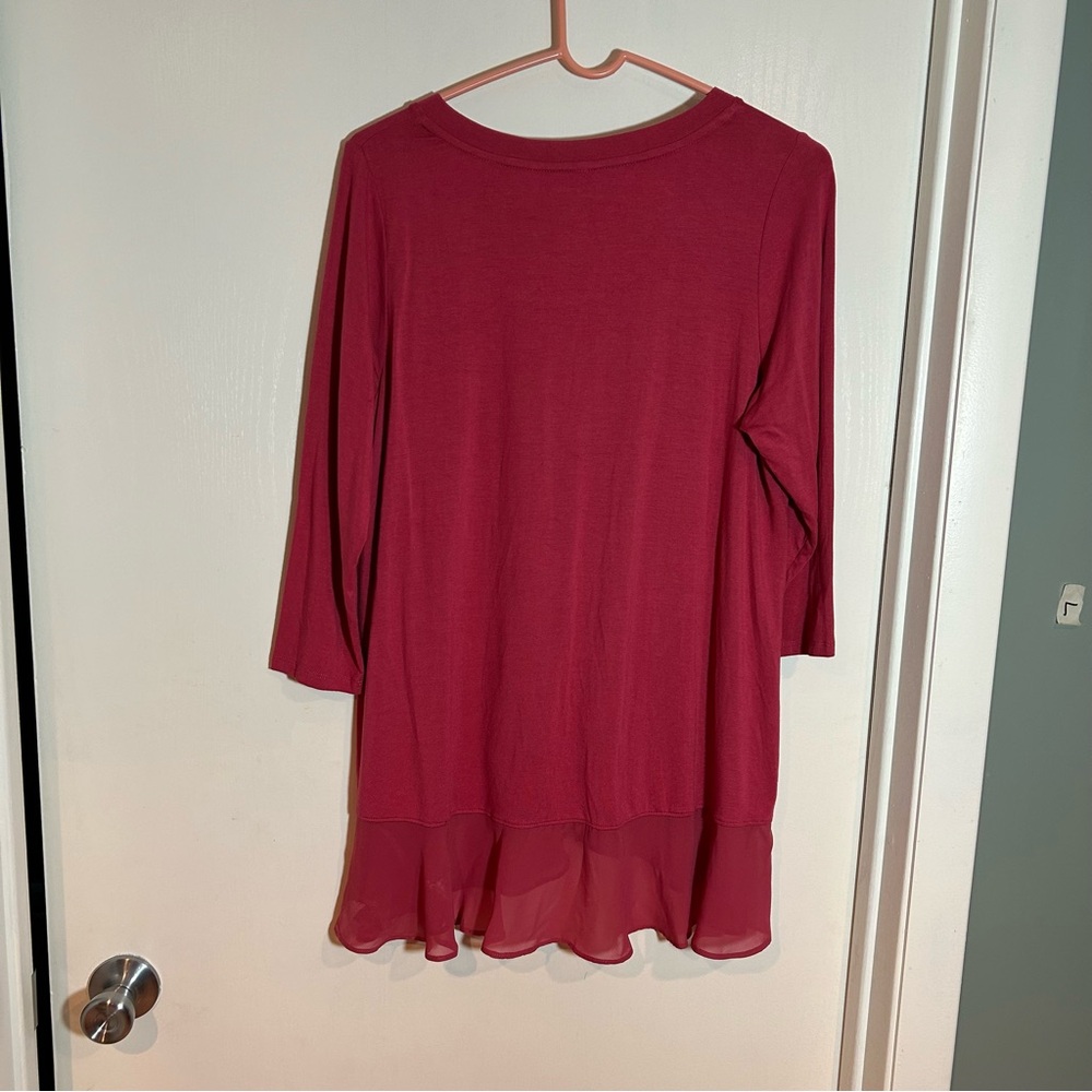 Ruby Ribbon‎ flounce flutter top small - Picture 5 of 5